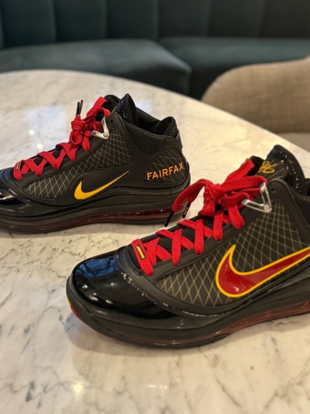 NIKE LEBRON 7 Fairfax Away (2020) Red, Black & Gold